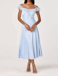 Astr - Makiya Lace Strap Empire Waist Midi Dress