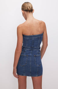 Good American - Denim Tube Mini Dress