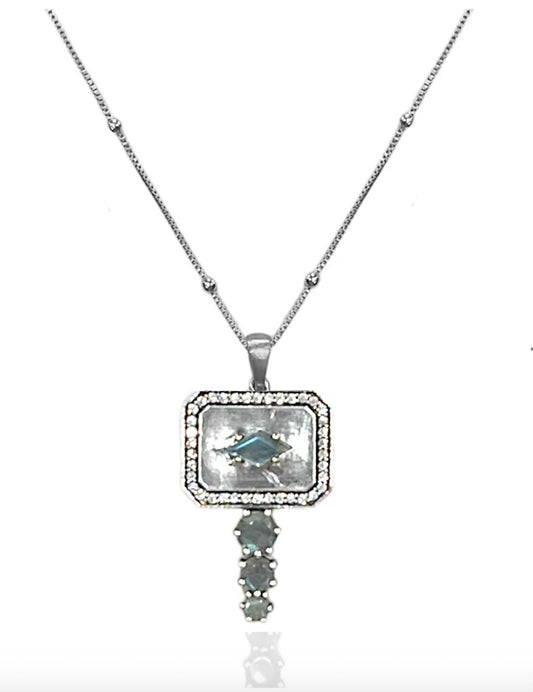Tat2 Designs - Women's Labradorite Dalia Necklace