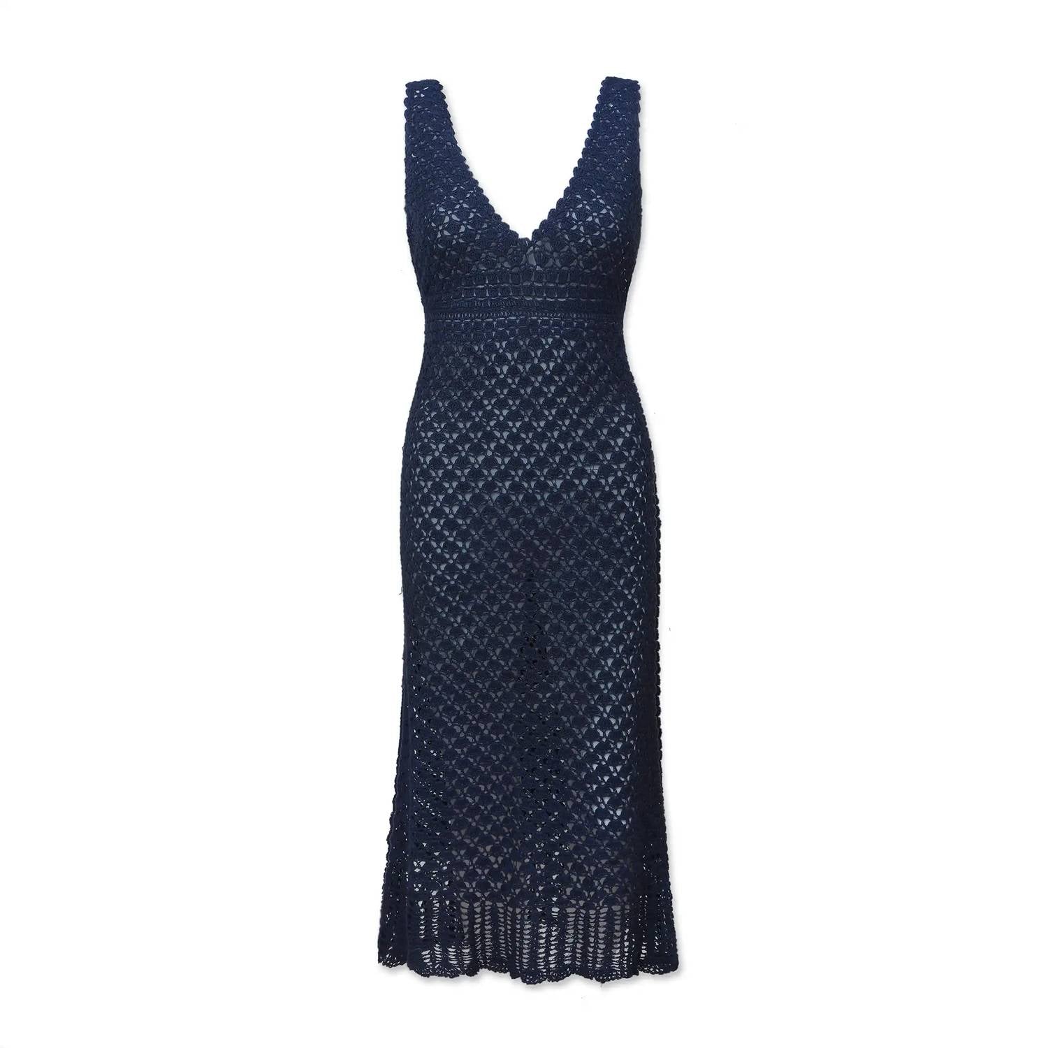 Helen Jon - Claudia Crochet Midi Dress