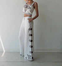 Hope For Flowers - Embellished Shell Tank Top