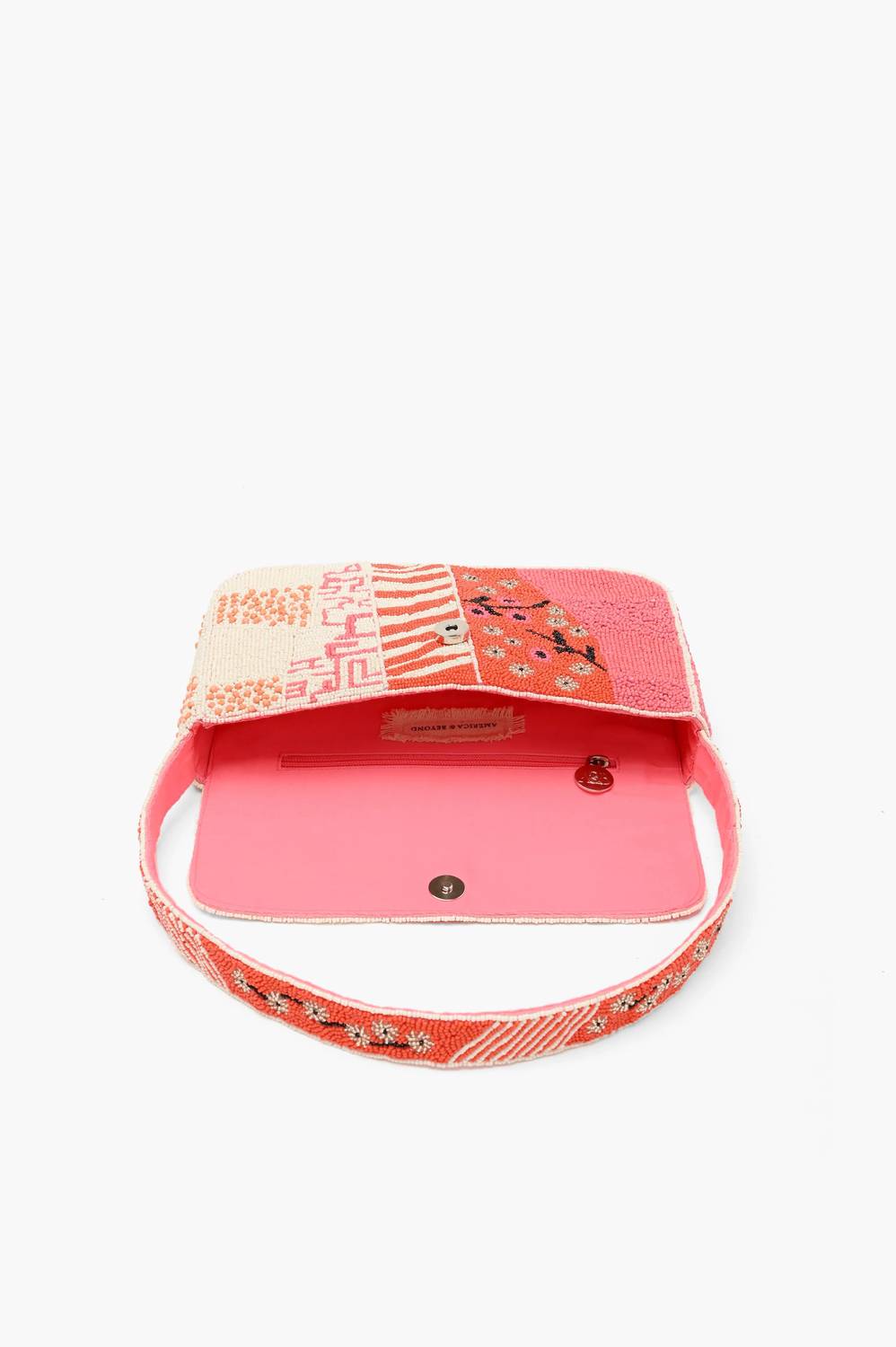 America & Beyond - Women's Tigerlily Beaded Bag