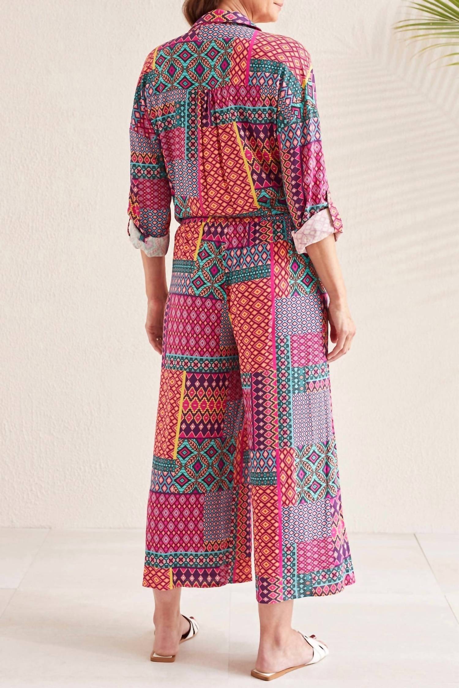 Tribal - Pull On Coverup Capri Pants
