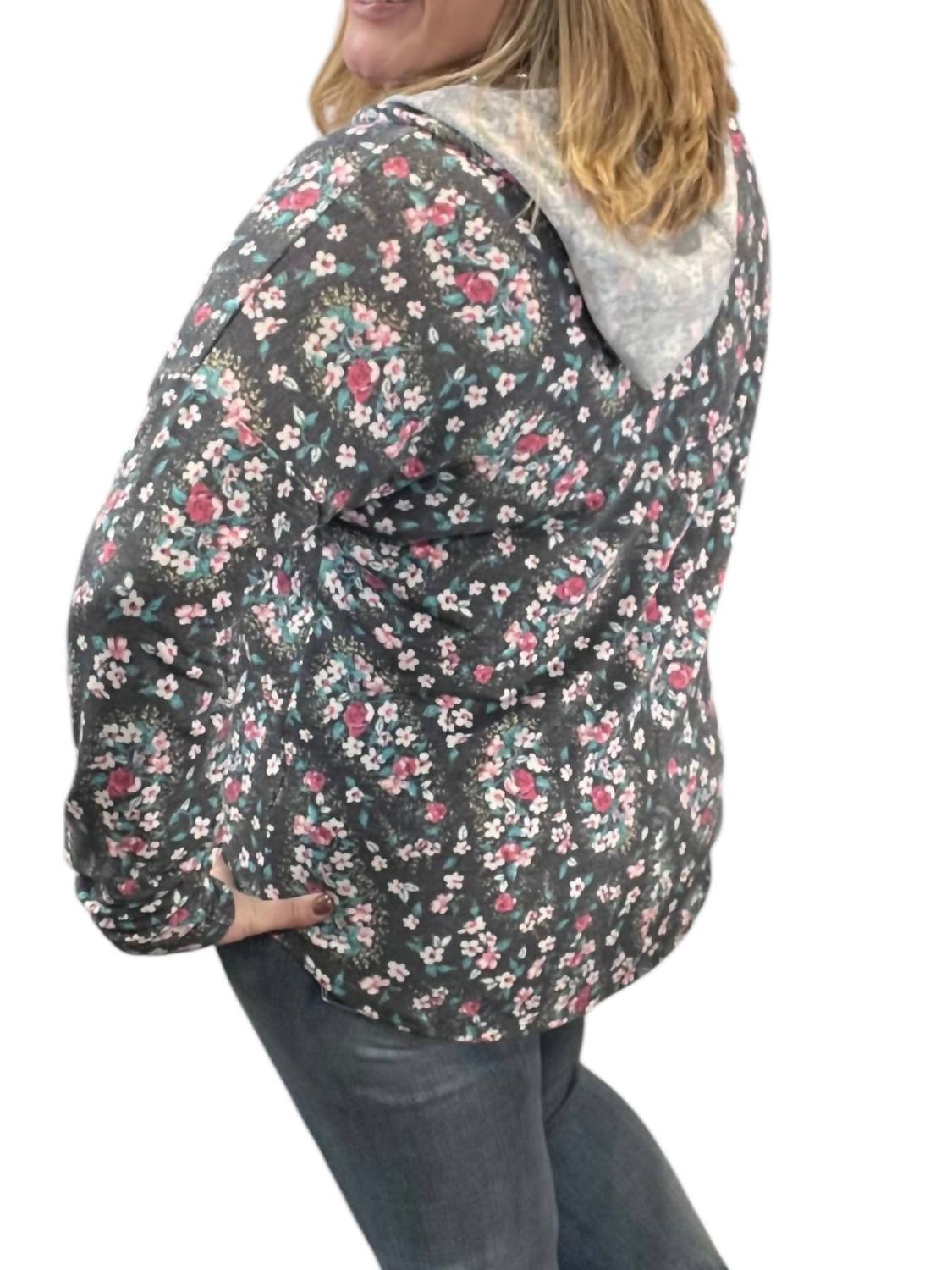 Honeyme - Spring Floral Hoodie