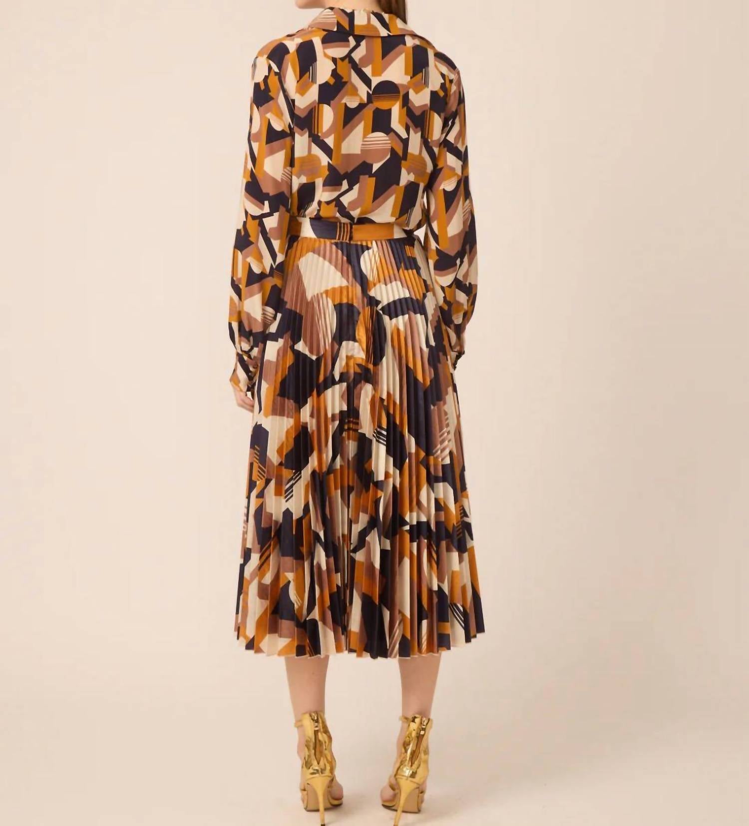 GILNER FARRAR Braylen Skirt in multi - women's skirt - alternate view