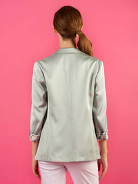 ACETATE JACKET WITH CONTRAST LINING