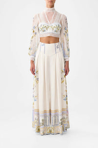 Camilla - Lace Splice Long Sleeve Top