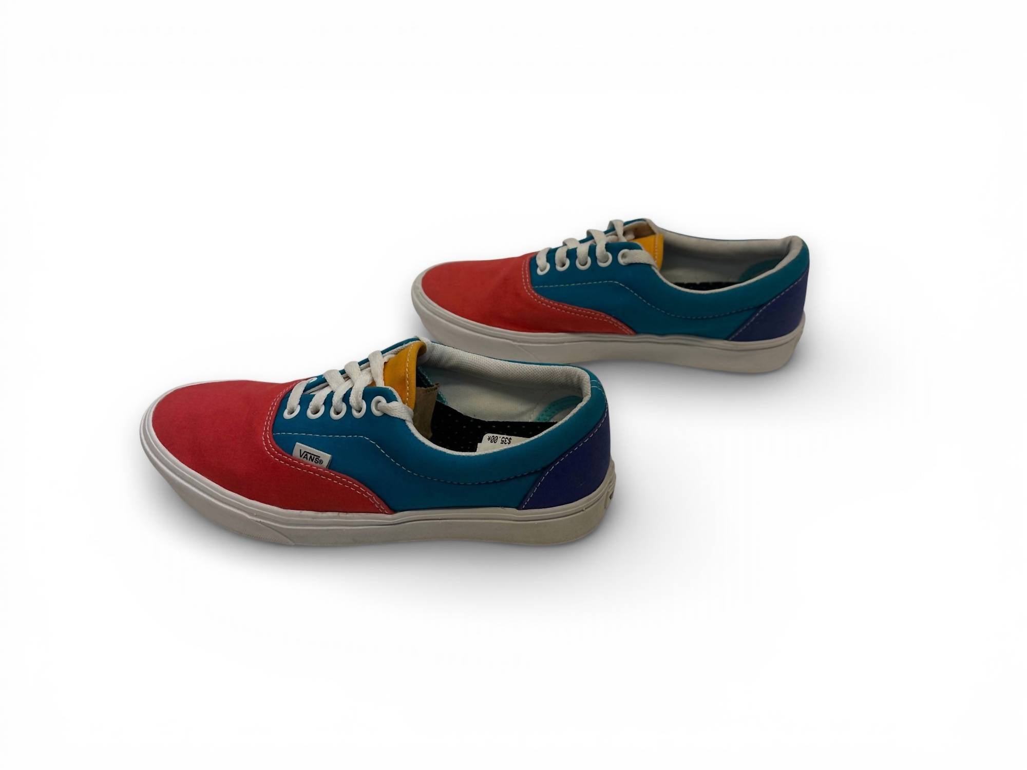 Vans Men's Comfycush Era Sneaker in multi block - men's sneaker - detail view