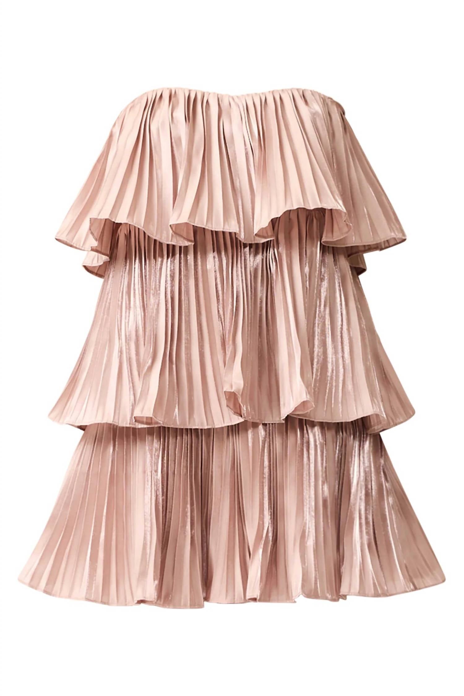 Elliatt - Lison Tiered Strapless Mini Dress