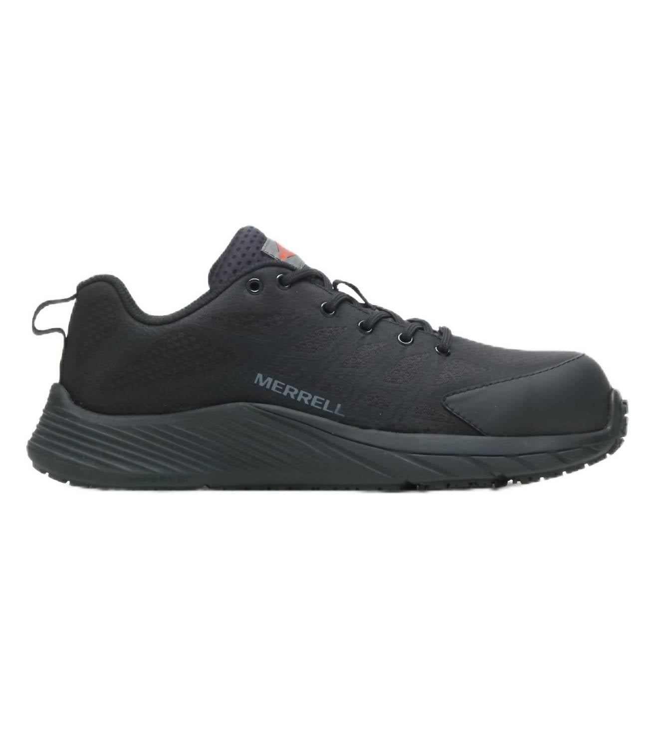 MERRELL Women's Moab Flight Carbon Fiber Safety Toe Work Shoes in black - women's sneaker