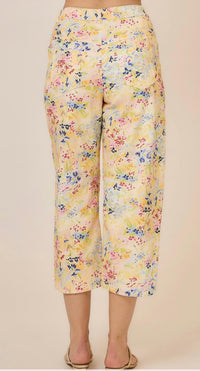 Cozy Co. - Sunny Meadow Barrel Crop Pant