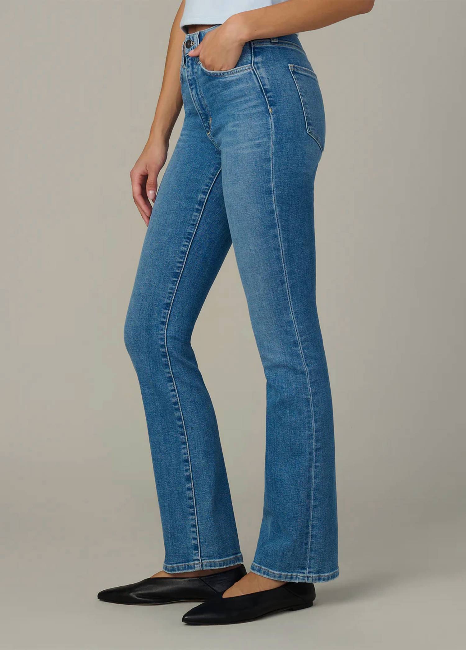 Joe's Jeans Hi Honey Bootcut 32" Jeans in foresight - women's jeans - alternate view