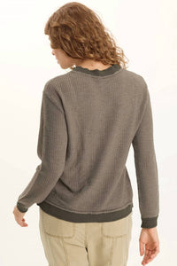 Xcvi - Thermal Asymmetrical Long-Sleeve Top