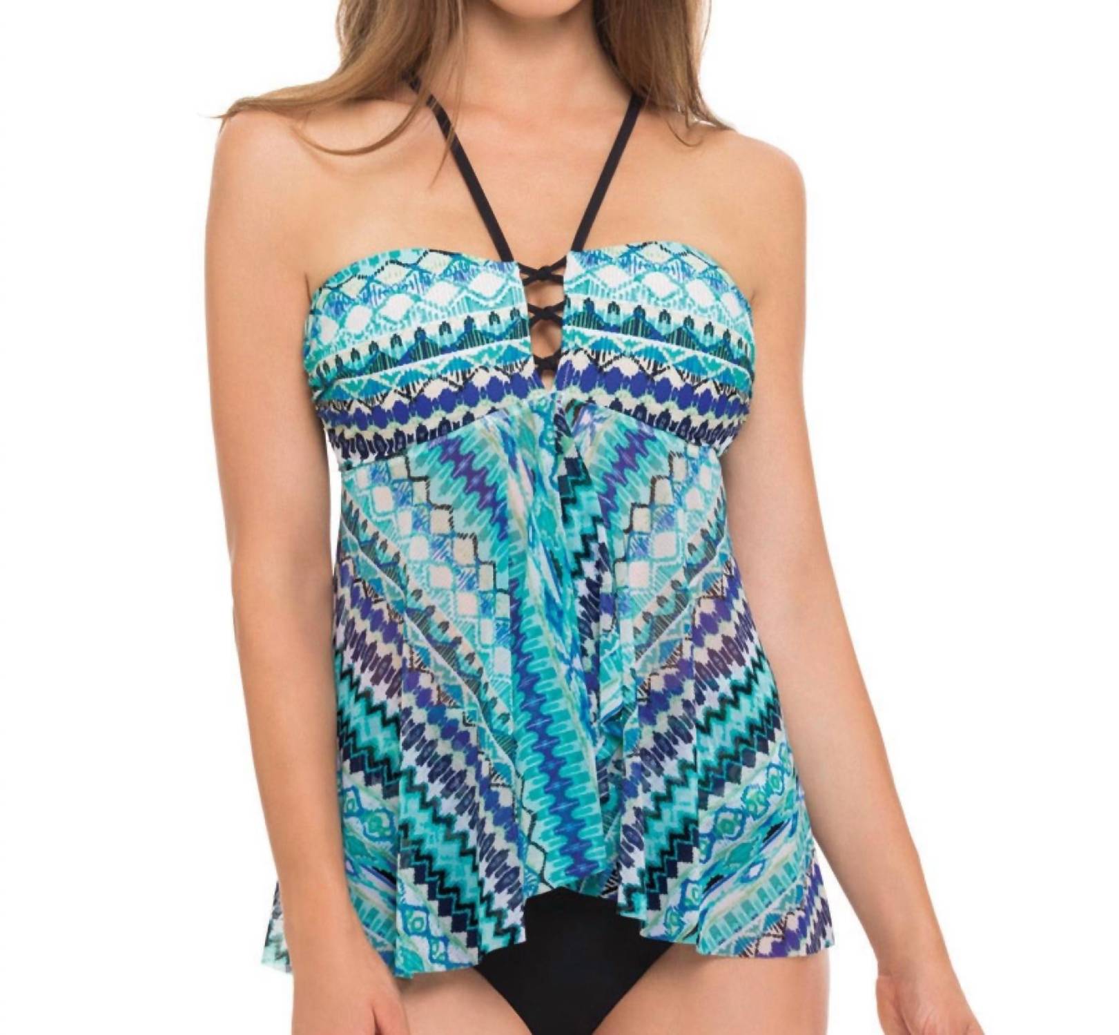 Profile By Gottex - Bandeau Flyaway Tankini Top