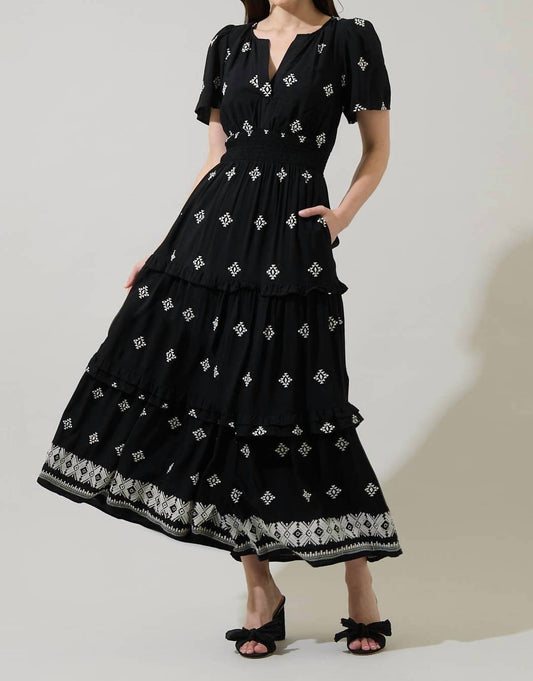 Sugarlips - Floral Palmer Poplin Tiered Dress