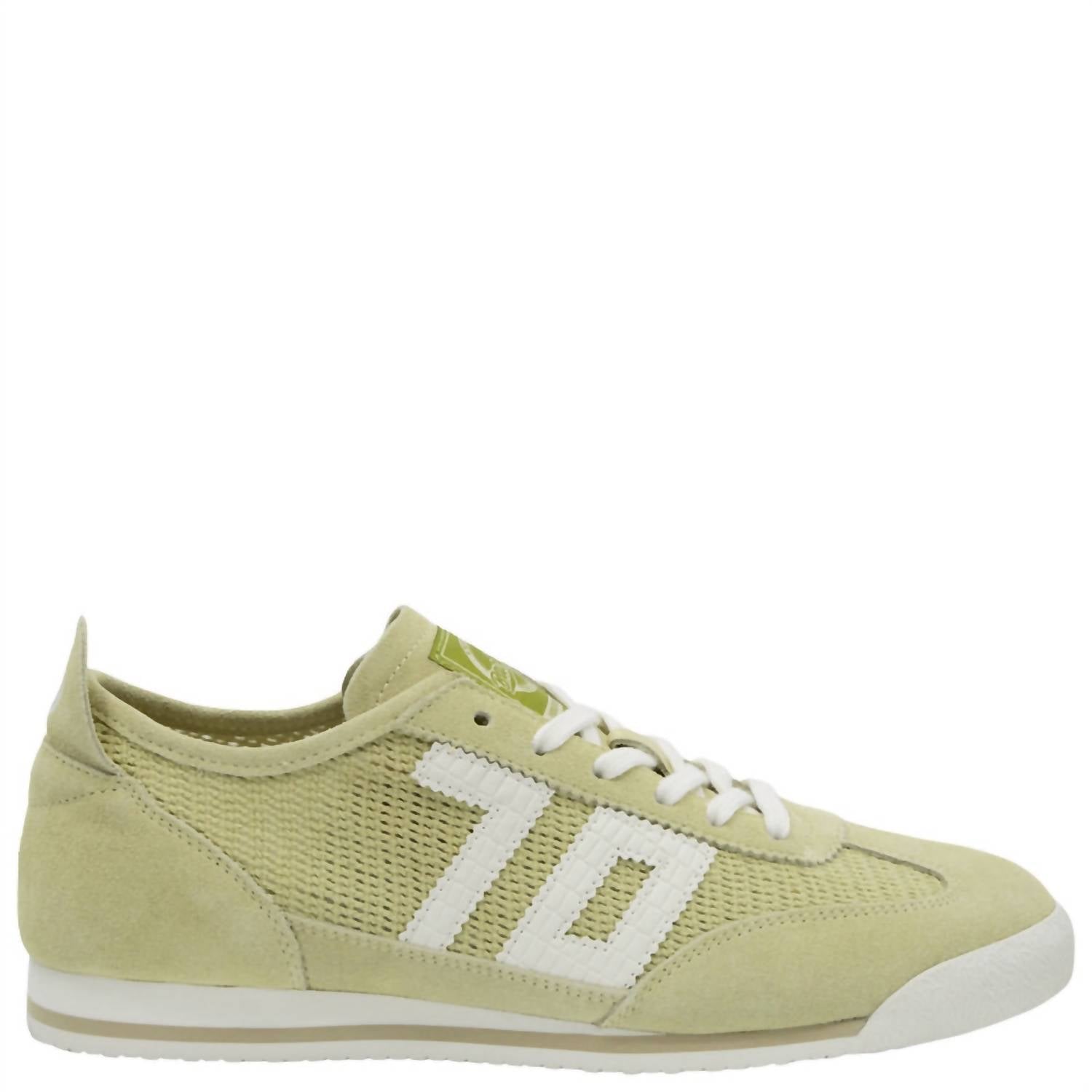 Back 70 Women's Leon Sneakers in light yellow - women's sneaker - detail view