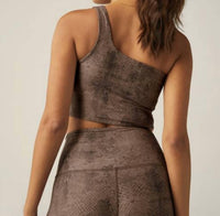 Beyond Yoga - Softmark One And One Shoulder High Cropped Tank