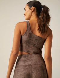 Beyond Yoga - Softmark One And One Shoulder High Cropped Tank