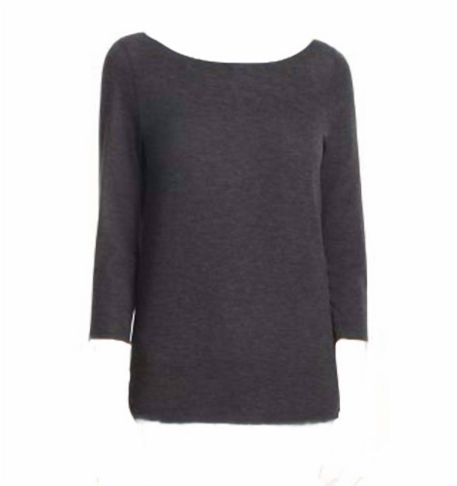 Three Dots - Women's Reversible Boat Neck Top