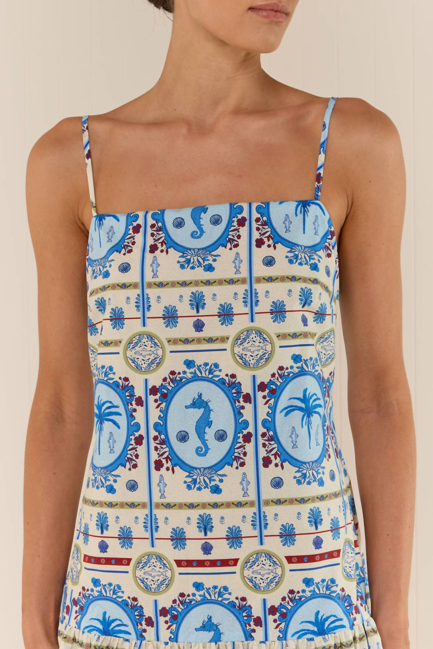 Palm Noosa Lima Mini Dress in lagoona tile - women's dress - view 5