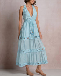 Elan - Halter Maxi Dress