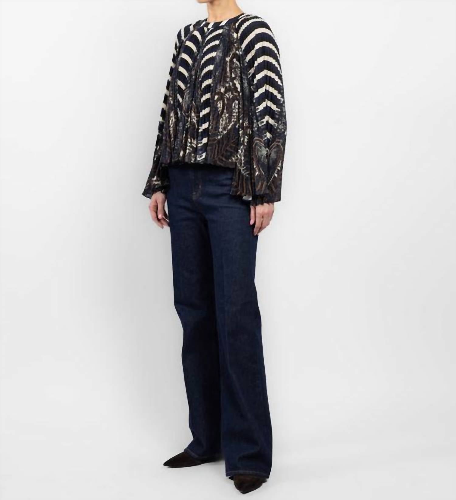 Ulla Johnson - Ella Pleated Bell Long Sleeve Blouse
