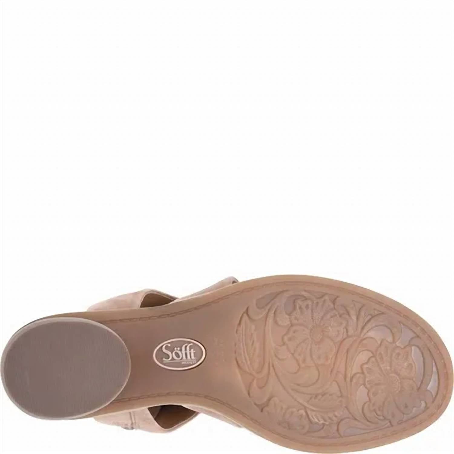 Sofft Women's Camille Sandal in stone suede - women's sandal - view 8