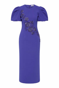 Rebecca Vallance - Evolet Puff Sleeve Midi Dress