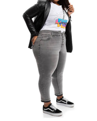 1822 Denim - Plus Size Relaxed Jean W/ Release Hem