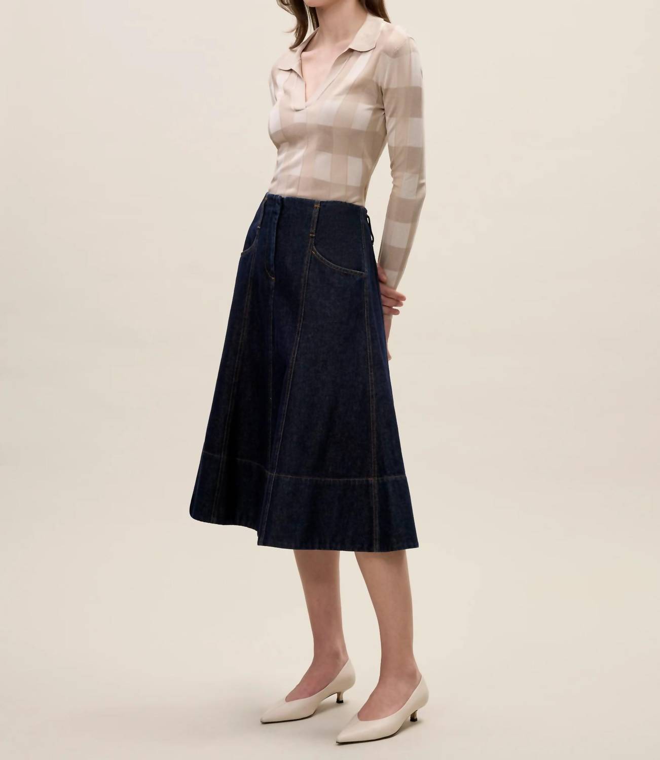 Rebecca Taylor - Sheer Gingham Sweater