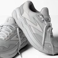 BROOKS Women's Ghost Max Se Shoe in oyster alloy antartica - women's sneaker - detail view