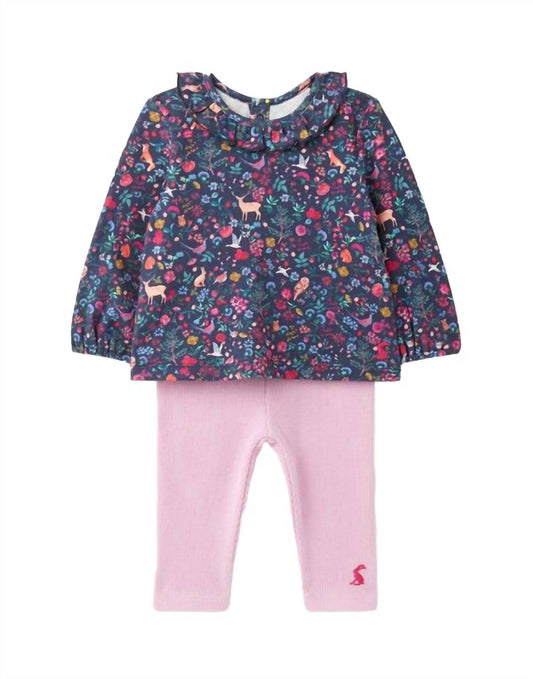 Joules - Posie Wood Ditsy Frill Top & Leggings