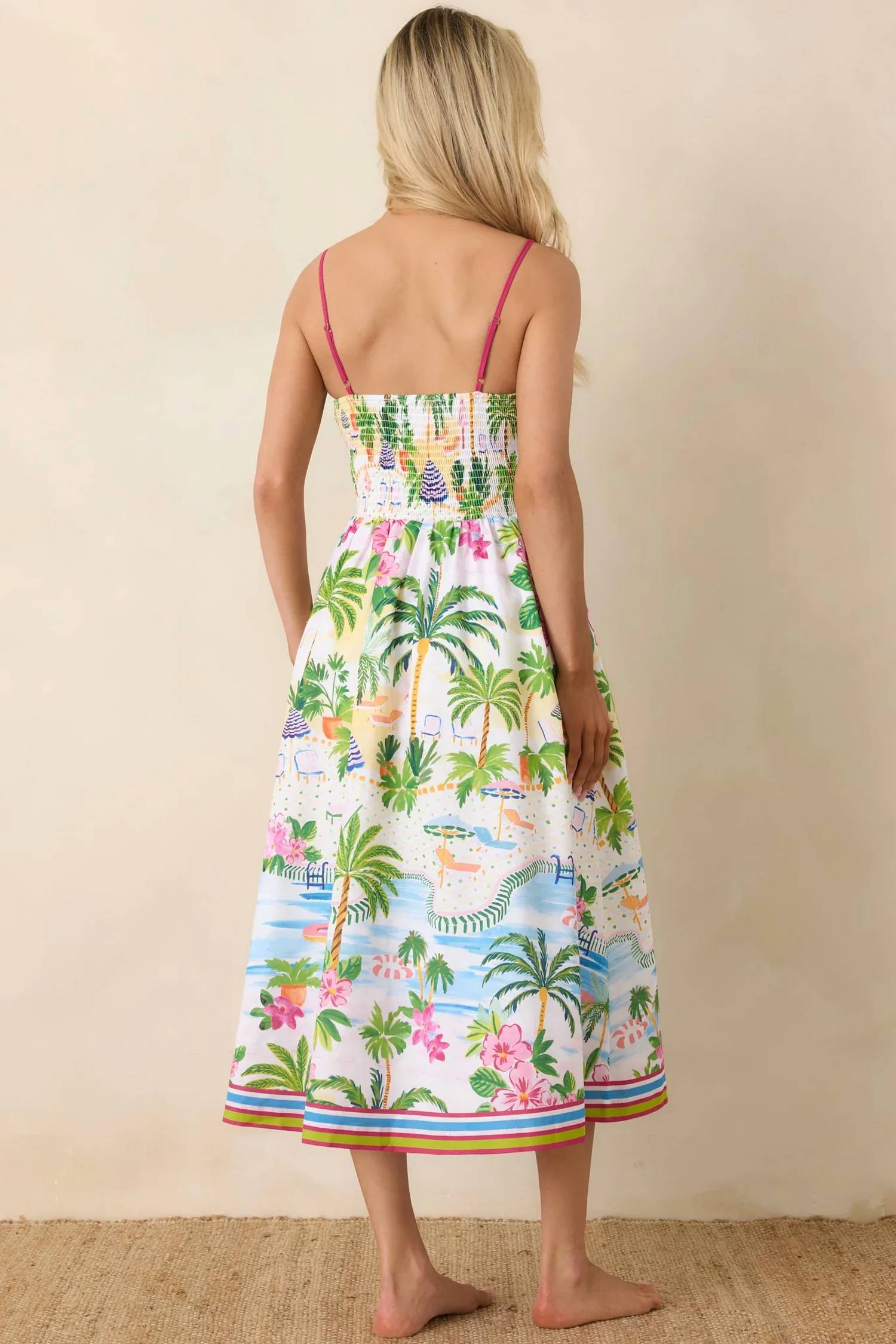 Paradisa - Catalina Poolside Print Midi Dress