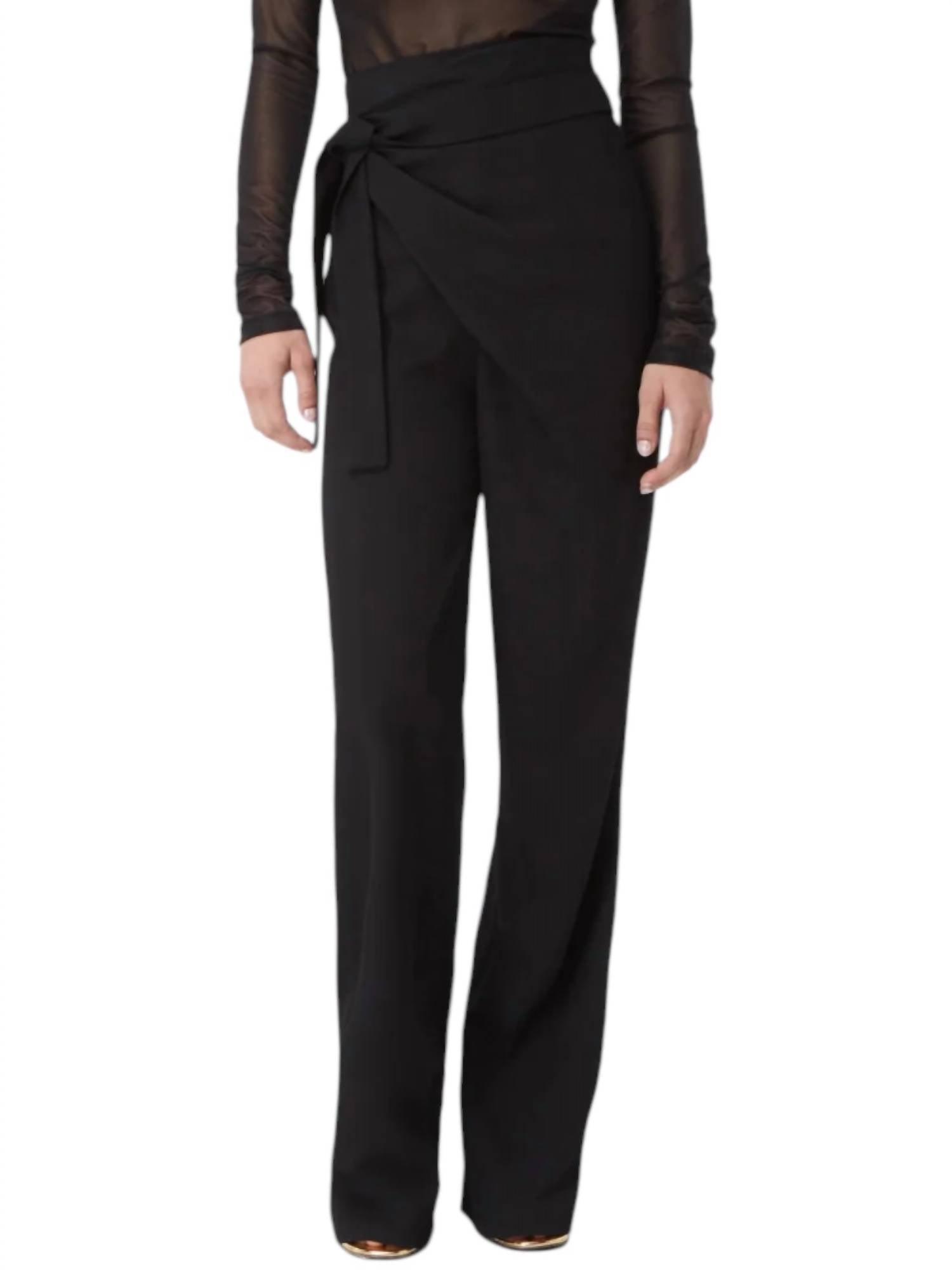 Gauge 81 - Carlow Knotted Draped Crepe Wide-leg Pants