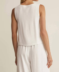Z Supply - Charli Cropped Linen Tank Top