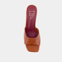 SHU SHOP Women's Enya Block Heel in brown lizard - women's heels - view 4