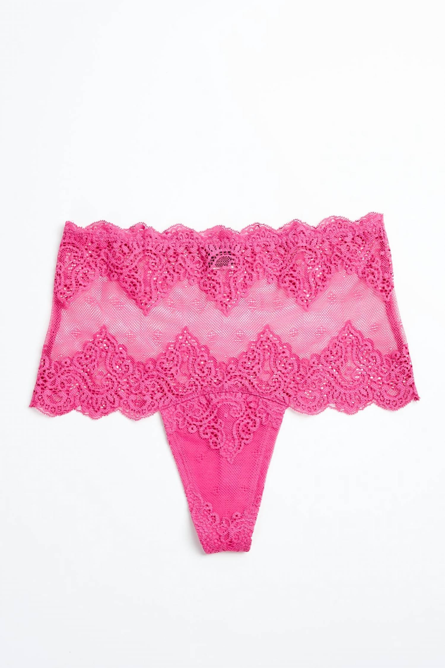 SO FINE LACE HIGH CUT THONG