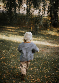 Annie & Charles - Girl's Fluffy Reversible Jacket