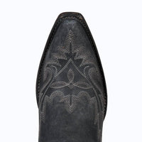 Lane Boots Women's Lexington Western Bootie in distressed black - women's shoe - view 7