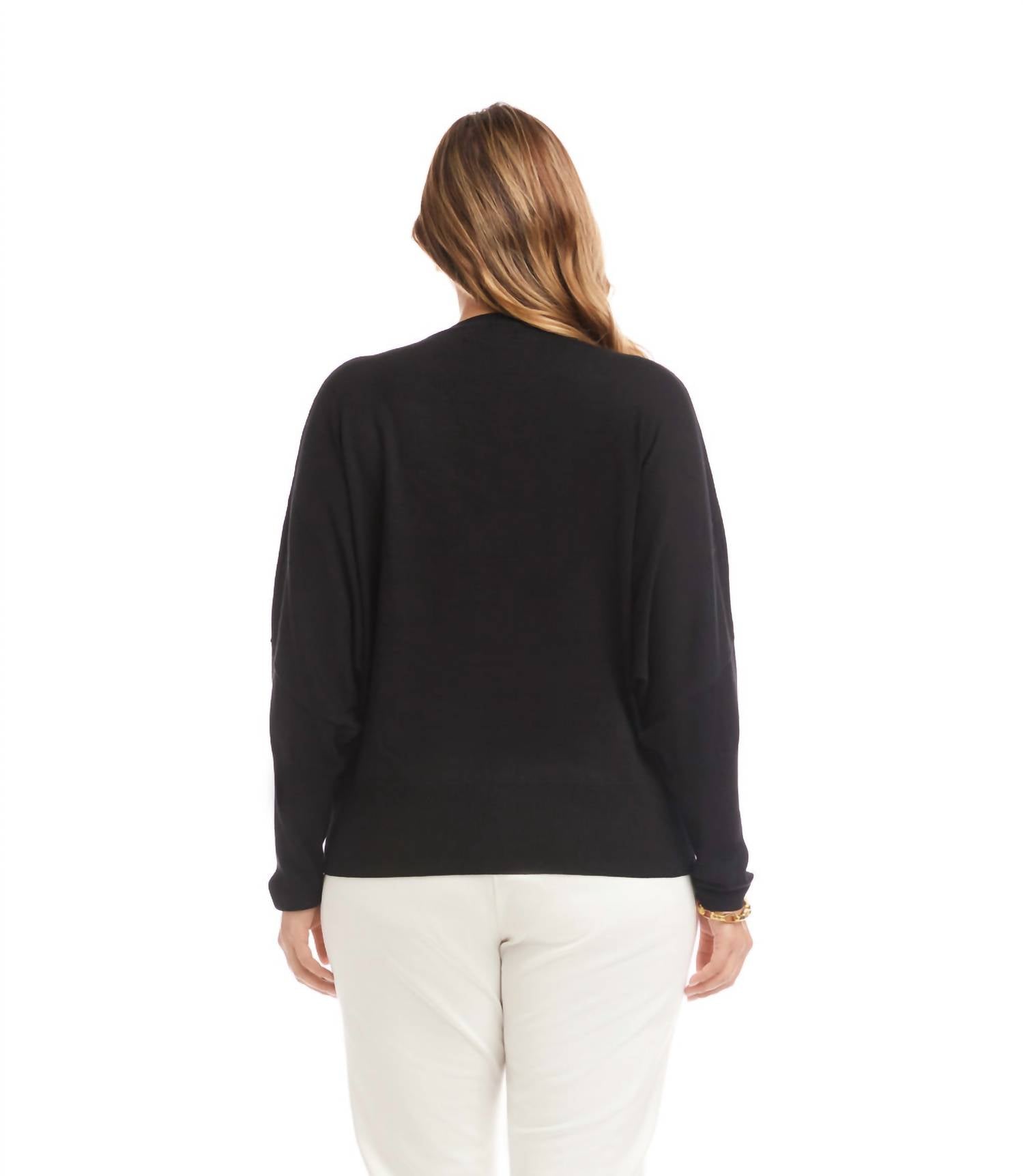 Karen Kane - Dolman Sleeve Sweater - Plus
