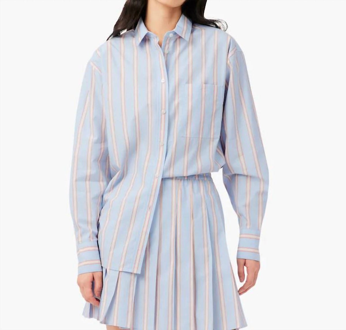 Lacoste - Oversized Cotton Poplin Shirt