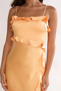 One And Only Collective - The Sunny Satin Maxi Dress