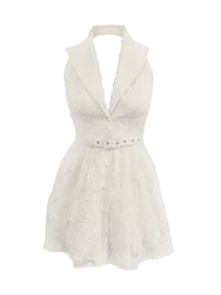 Dress The Population - Saxon Floral Textured Mini Dress