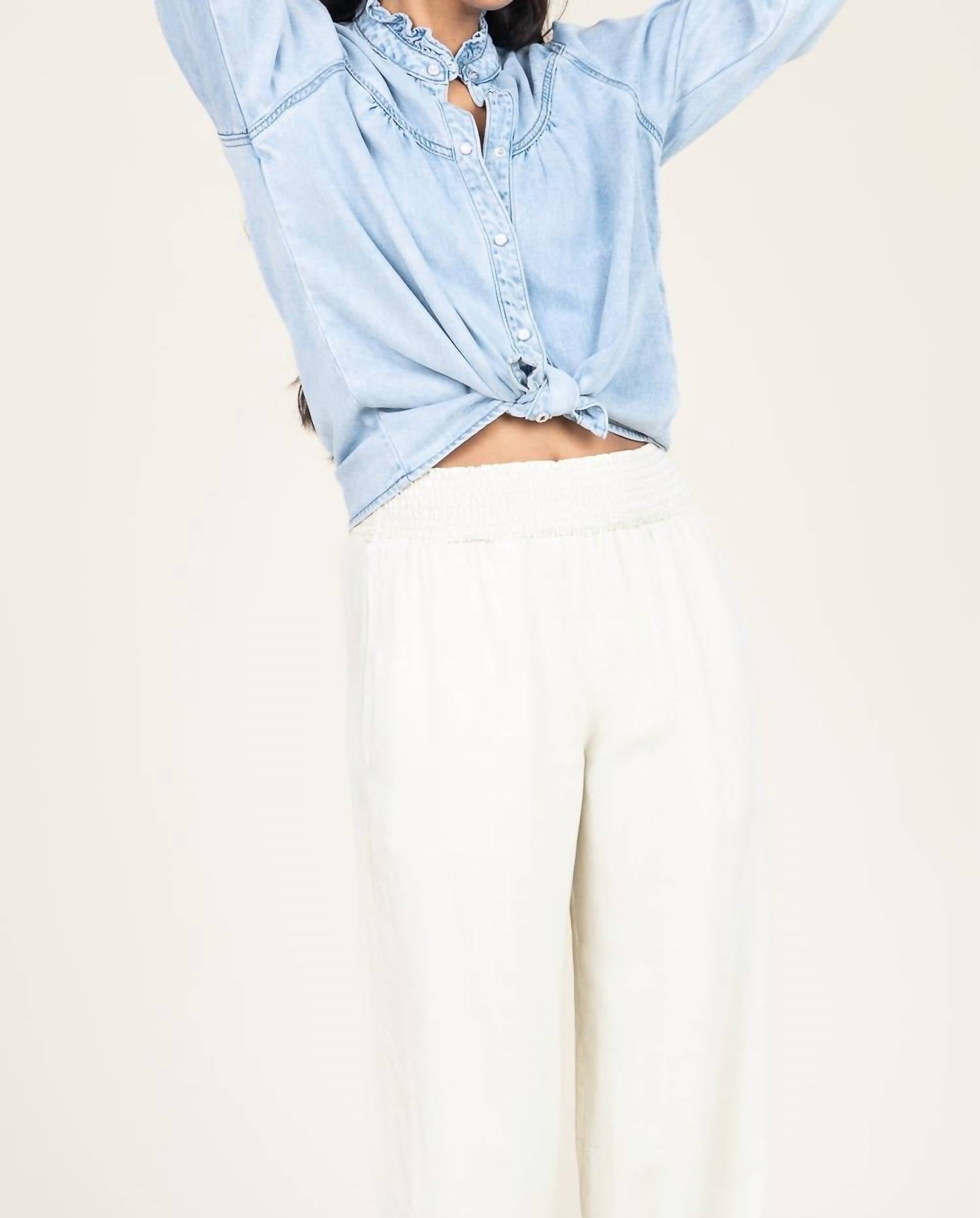 Suncoo - Lorena Denim Blouse