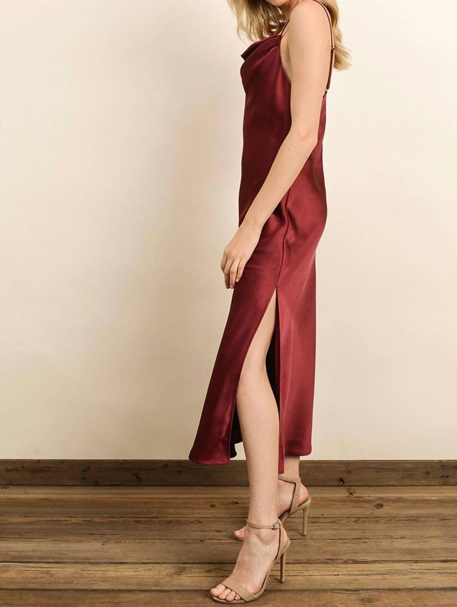 Dress Forum - Midi Satin Slip Dress