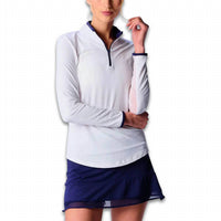 G Lifestyle - Long Sleeve Color Block Mock Top