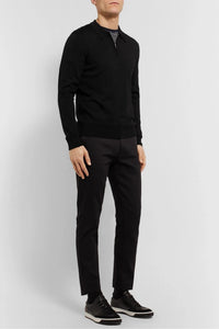 Orlebar Brown - Moonraker Knitted Half Zip Sweater
