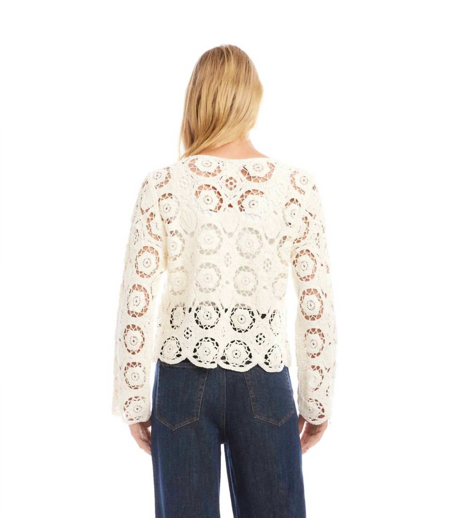 Karen Kane - Catori Crochet Soft Jacket