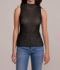 Lucy Paris - Gyda Mockneck Tank Top