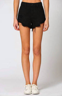 Hidden - Finn High Rise Distressed Jean Shorts